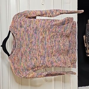 EUC GAPKIDS: Kids Marled Cotton Knit High-low Hem Sweater Size Large